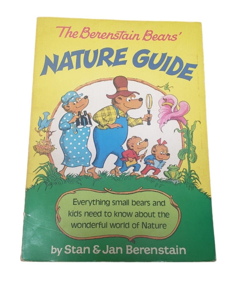 Vintage The Berenstain Bears Nature Guide Oversized Hard Softcover Book